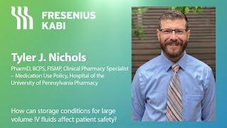 How can storage conditions for large volume IV fluids affect patient safety?
