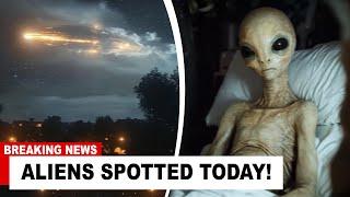 ALIENS  in Open Being Revealed UFO Appeared with Weapons Now...