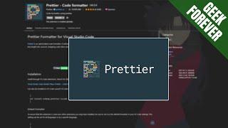 ️Prettier installation & Setup (VS Code Setup)
