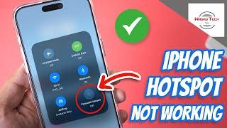 iPhone Hotspot Option Not Showing Fix 2024  | iPhone Hotspot Greyed Out Fix 2024 