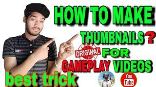 #picsartturorial |HOW TO MAKE THUMBNAIL FOR GAMPLAY VIDEOS ??|ROYAL TECHNO STYLE|VISHAL EDITZ|