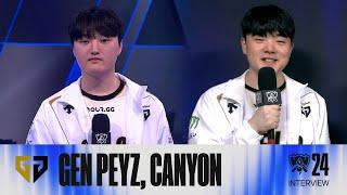 GEN Peyz, Canyon 인터뷰 | 10.05 | 2024 월드 챔피언십