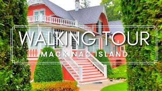 VICTORIAN NEIGHBORHOOD WALKING TOUR on MACKINAC ISLAND | Historic Hubbard's Annex in the Rain