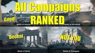 ALL ENLISTED CAMPAIGNS RANKED!! (100% Biased)