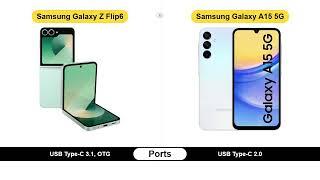 Samsung Galaxy Z Fold6 vs Samsung Galaxy A15 5G - 50 Criteria Comparison