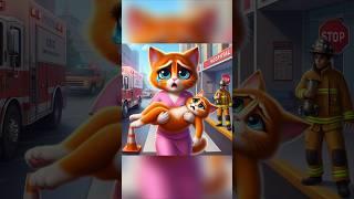 Sad Ai cats Story, The kitten died in traffic accident by Evil Black Cat #ai #aicat #sadcatstory