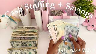 $410 | Cash Envelope Stuffing | July 2024 | Single Mom