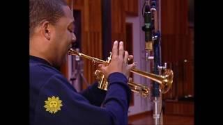 Wynton Marsalis recording "Abblasen" for CBS Sunday Morning