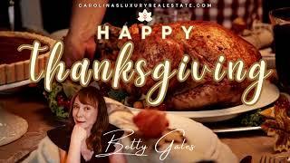 "Happy Thanksgiving from Betty Gales