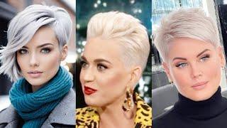 Grey/Silver Pixie️Haircuts For Women's | hairstyles for short & long hairs