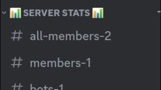 КАК СДЕЛАТЬ СТАТИСТИКУ СЕРВЕРА?В 2023 ЧЕРЕЗ server stats bot