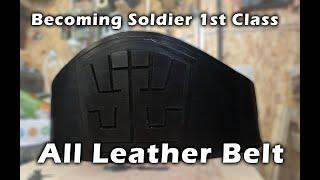 Leather Soldier Belt  Costume Piece
