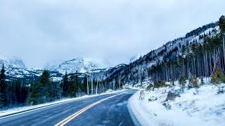 Driving Rocky Mountain National Park Winter 2021