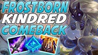 HOW TO PLAY FROM BEHIND! EPIC GLACIAL KINDRED COMEBACK AFTER 22 MINUTES BEHIND!  - League Of Legends