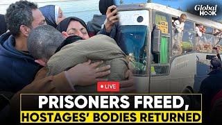 LIVE: Palestinian Prisoners Freed as Hamas Hands Over Hostage Bodies | Gaza News