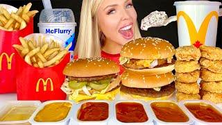 ASMR McDonalds Mukbang, Quarter Pounder BLT, Spicy Habanero McChicken, Oreo Mcflurry 먹방