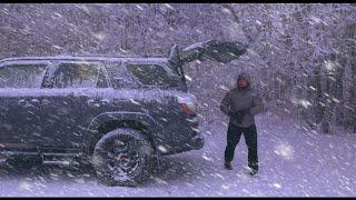 Hiding in Plain Sight - Winter Snow Storm Stealth Camping