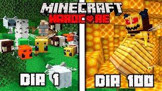 SOBREVIVÍ 100 Días SIENDO UNA ABEJA en Minecraft  MINECRAFT HARDCORE