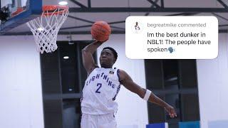 Is Mike Adewunmi the best NBL1 dunker? 