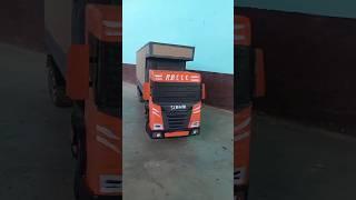 cara membuat truk Scania dari kardus di rumah #cardboard #truck #homemade