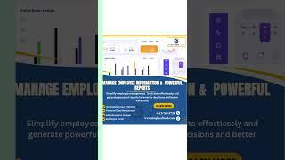 "Effortless Employee Management  | Track Data & Generate Reports Like a Pro! "