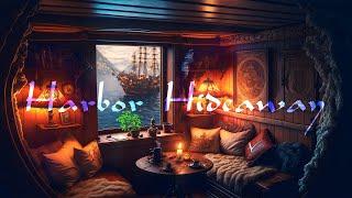 Harbor Hideaway: Ship Cabin Ambience | Calming Sea Breeze & Gentle Music for D&D / Gaming / Study