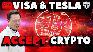 VISA and TESLA now accepting Cryptocurrency Bitcoin | What It means for Dogecoin | Dogecoin Update