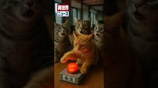猫の会社員：猫会議で毛玉緊急事態発生？#異世界ニュース #shorts #空想ニュース #都市伝説 #世にも奇妙な