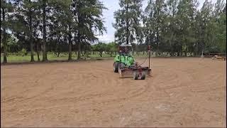 Custom skid steer attachment on Avant loader (Grader/Leveller)