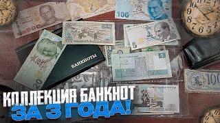 Коллекция БАНКНОТ за 3 года! Обзор моей коллекции!