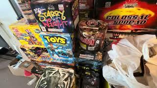 Justplanepyro’s fireworks stash 2023-Ohio pyros Insanity at the park 2023