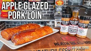 Smoked Apple Glazed Pork Loin - Inexpensive & Alternative Holiday Meal! | Heath Riles BBQ