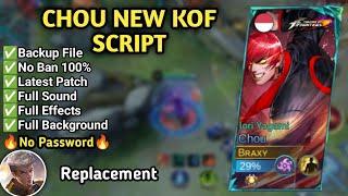 Script Skin Chou New KOF Iori Yagami No Password | Full Effect Voice | Patch Terbaru | MLBB