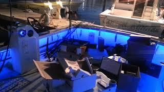 Wiked Tuna Boat "Pinwheel" showcasing LED RGB Lights Installed by BOE Marine