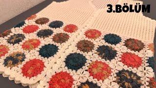 AYÇİÇEĞİ MOTİFLİ  TIĞİŞİ YELEK 3.BÖLÜM#handmade#youtube#tığişiyelekyapılışı#keşfet#knitting