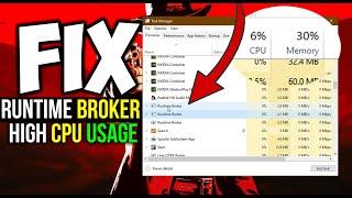 How To Fix Runtime Broker High CPU Usage Issue in Windows 10-11