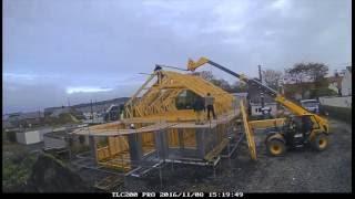 Construction Roofing timelapse