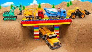 Rescue construction vehicles with crane truck | Police car and truck toy stories | ENJO Car Toys