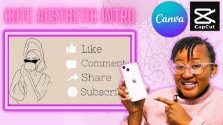 How to make Aesthetic & Cute YouTube Intro Free on Canva With Your Phone | HowTo