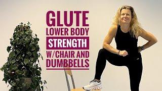 20 min lower body w/ Dumbbells and a chair || Workout by AC