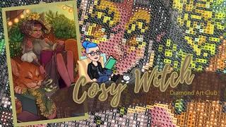 Diamond Painting | „Cozy Witch“ von Sunset Dragon 🫖 | Diamond Art Club | verspätete Sneak Peek