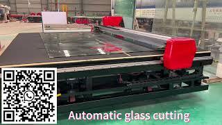 China top manufacturer-All in one CNC glass cutting machine,3 in 1 glass cutting machine