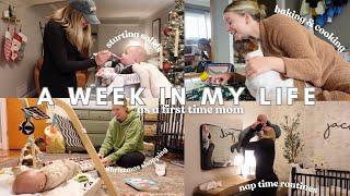 VLOG | a WIML as a first time mom | baking, weekly dinners, shopping, starting solids, nap talks