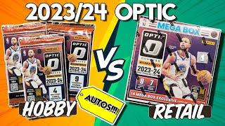 CRAZY BATTLE! 2023-24 Panini OPTIC Basketball Hobby Exclusive Mega Box vs Hobby! Kobe Auto