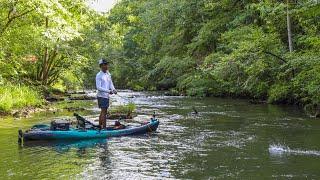 Kayak Fishing A NEW Creek For Bass (EXPLORING A CREEK)