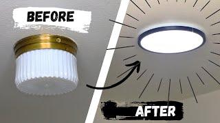 How to Change a Ceiling Light - Easy Beginner DIY