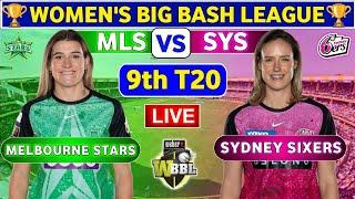 Sydney Sixers Women vs Melbourne Stars Women, 9th T20 | SYSW vs MLSW Live Score & Commentary WBBL