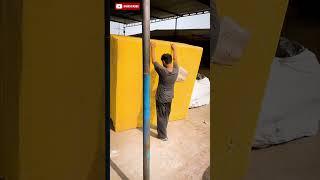 Making of Polyurethane orange sheets #manufacturing #craft #crafts #shortsfeed #viralvideo #art