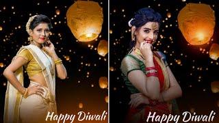 Girls Diwali Photo Editing || PicsArt Diwali Photo Editing Tutorial || Diwali Special