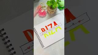 Colorful Name Lettering️ideas #handlettering #lettering #shorts #calligraphy